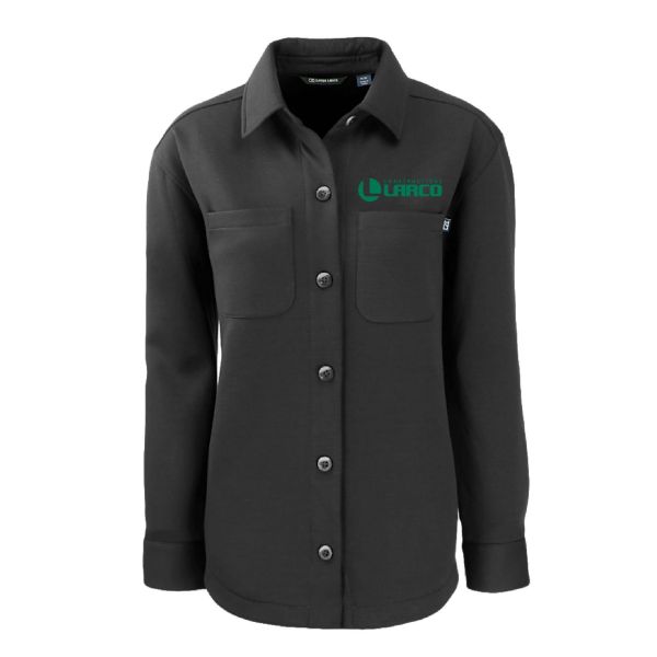 Image de Veste chemise boutonnée pour femme Cutter & Buck Roam en maille recyclée ultra-douce